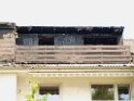 Mark Medlock s Dachwohnung ausgebrannt Koeln Porz Wahn Rolandstr P51